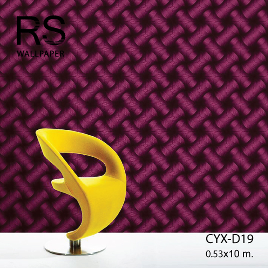 วอลเปเปอร์ลายกราฟฟิค (DIMENSION) สีม่วง CYX-D19