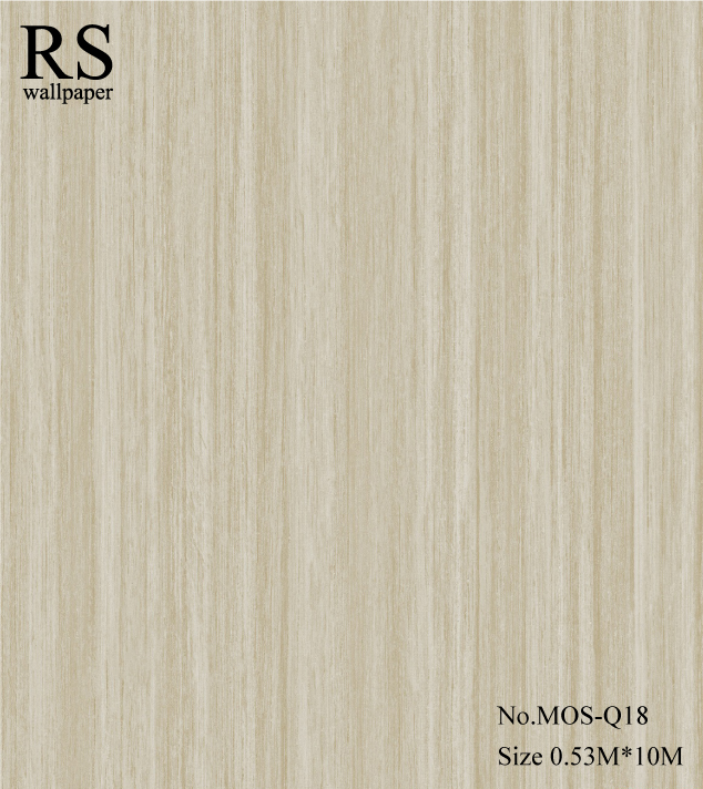 วอลเปเปอร์สีพื้นเทกเจอร์เส้นโทนสีทองอ่อนมีกลิตเตอร์สีทอง MOS-Q18