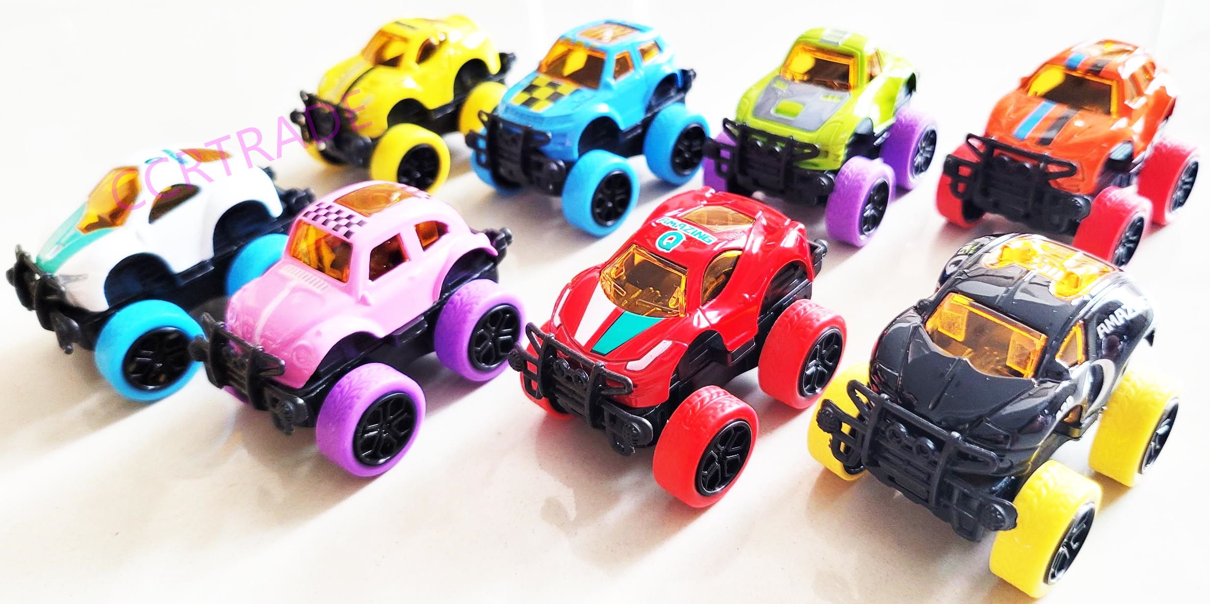 รถเหล็กออฟโร๊ดสีสด มีลานกล่อง 42 ซม.(1x24)