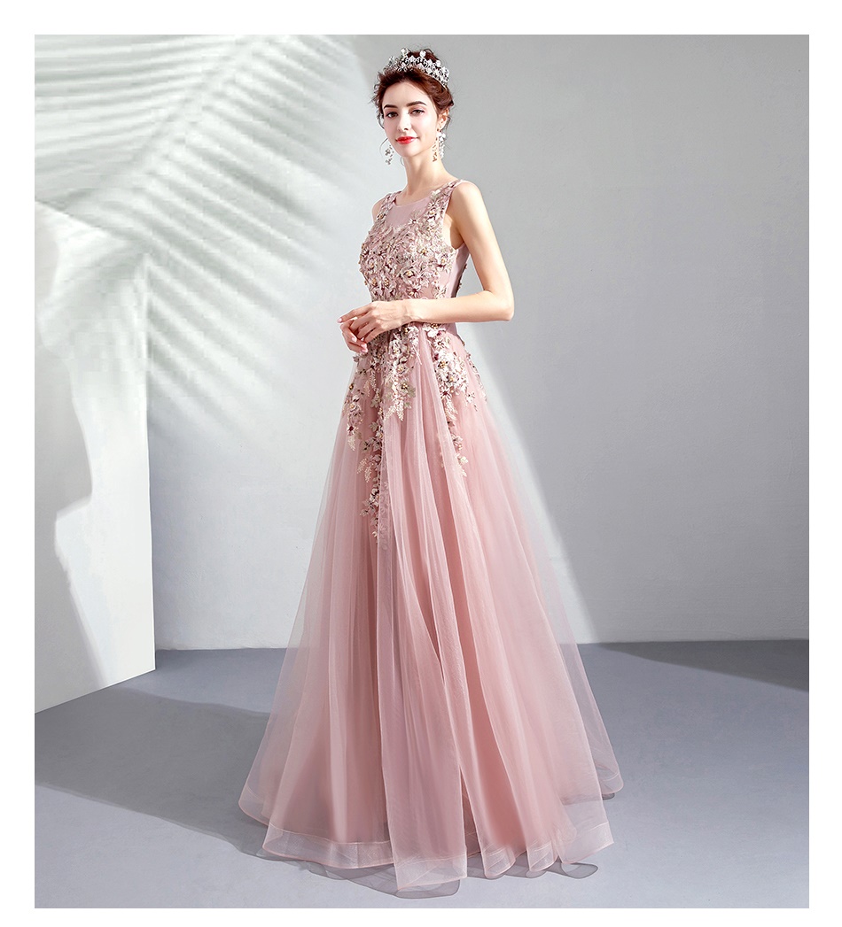 DL101 **พรีออเดอร์** ชุดออกงานสีน้ำตาลทอง ชุดราตรี เดรสยาวออกงาน (Night party dresses) ชุดไปงานแต่งงานสวยๆ "ธีมสีน้ำตาลทอง"