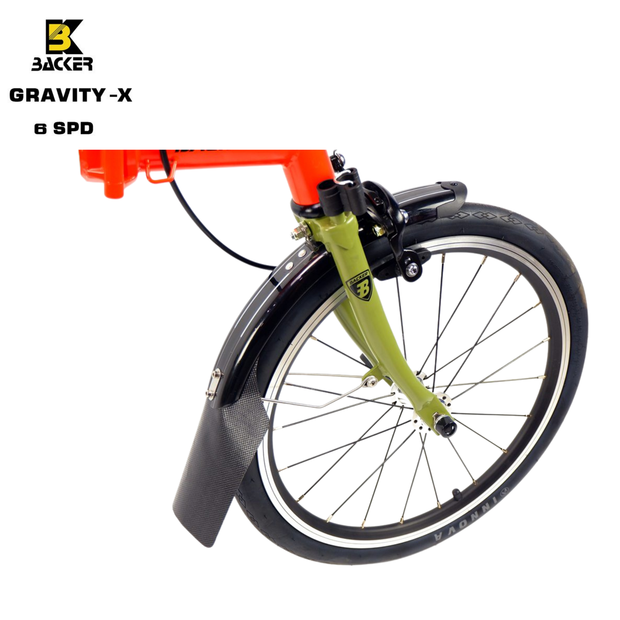 จักรยานพับ BACKER รุ่น Gravity-X รุ่น 6 สปีด แฮนด์ตรง