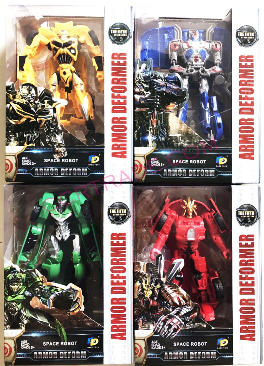 หุ่นยนต์สีสดแปลงร่างกล่องใหญ่ 18x24.5 ซม.(1x3)