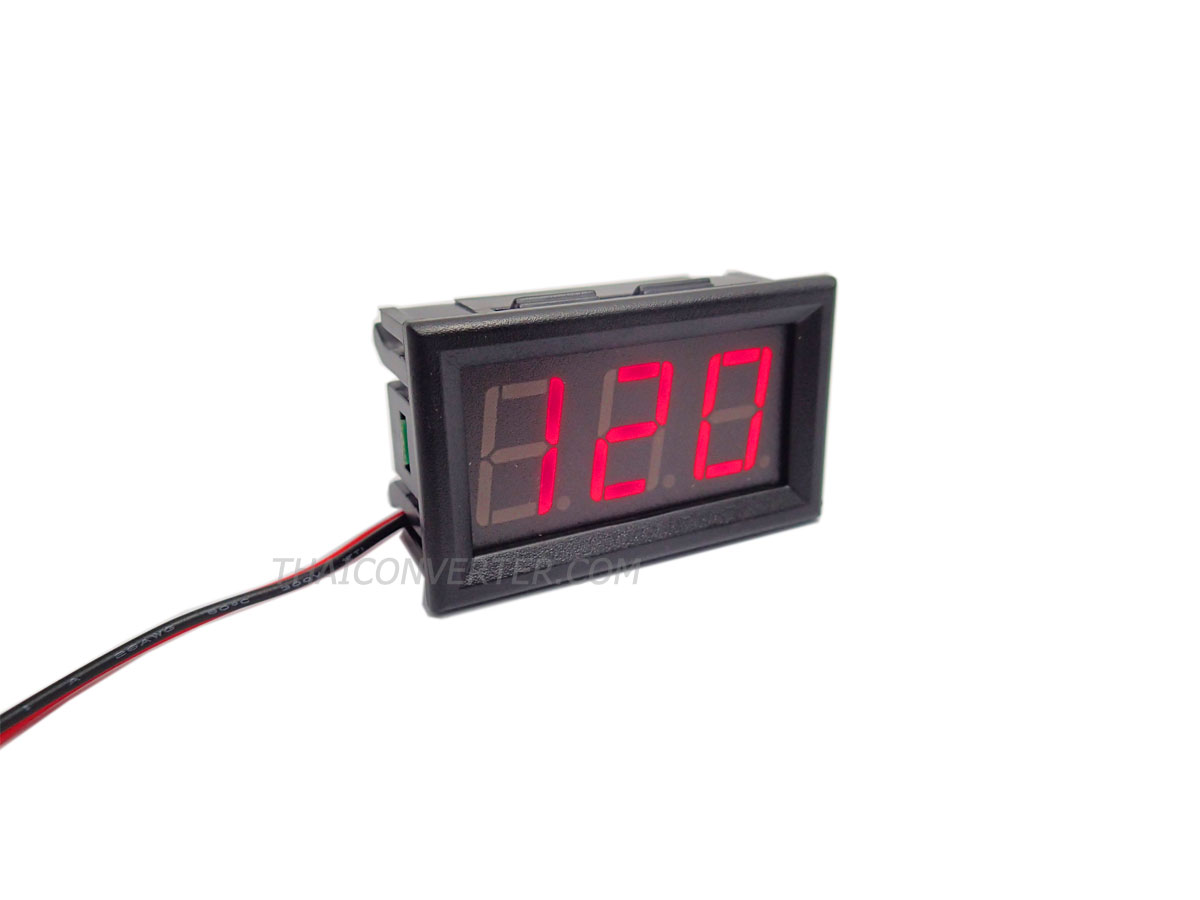 ดิจิตอลโวลต์มิเตอร์ DC 4-150V 0.56" RED