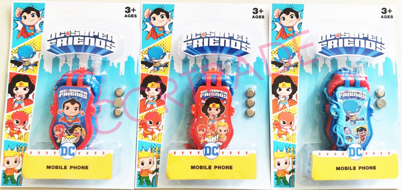 โทรศัพท์ฮีโร่ DC Ver.2 มีเสียง มีไฟแผง 15x21.5 ซม.(ลิขสิทธิ์แท้)