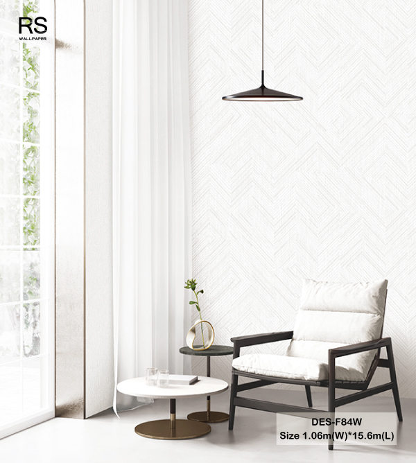 วอลเปเปอร์สไตล์โมเดิร์น สีเทาอ่อน DES-F84W