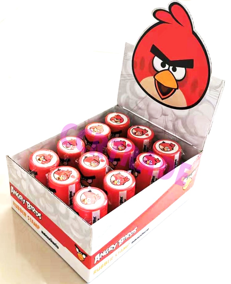 แท่งปั้มแองกี้เบิร์ด มีหมึกในตัว 3x5.7 ซม.(ลิขสิทธิ์แท้)