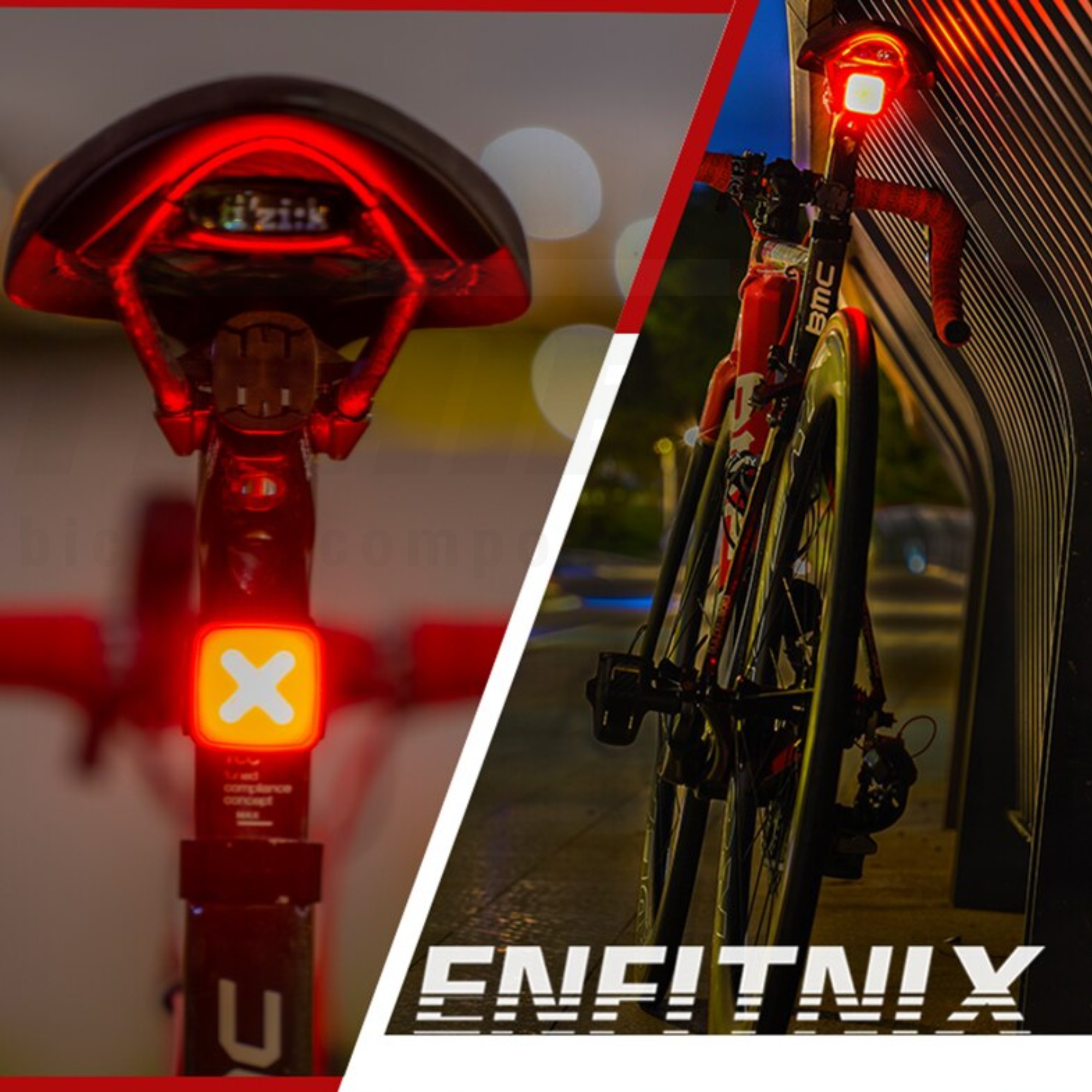 ไฟท้ายติดใต้อานแบบออโต้เบรค ENFITNIX CUBELITE III XLITE 100