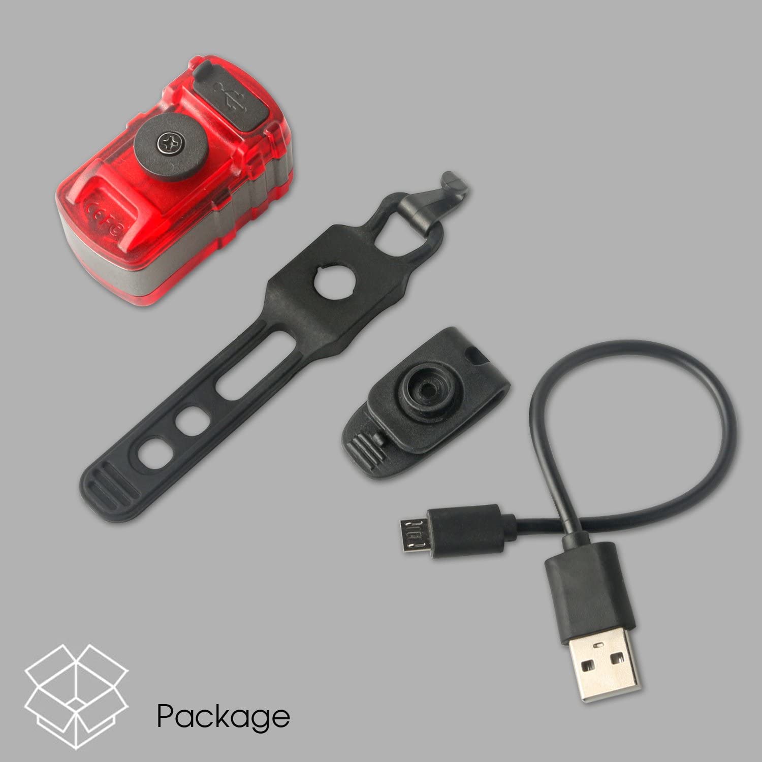 ไฟท้ายจักรยานเสือหมอบ เสือภูเขาแบบชาร์จ USB NQY รุ่น AQY-099