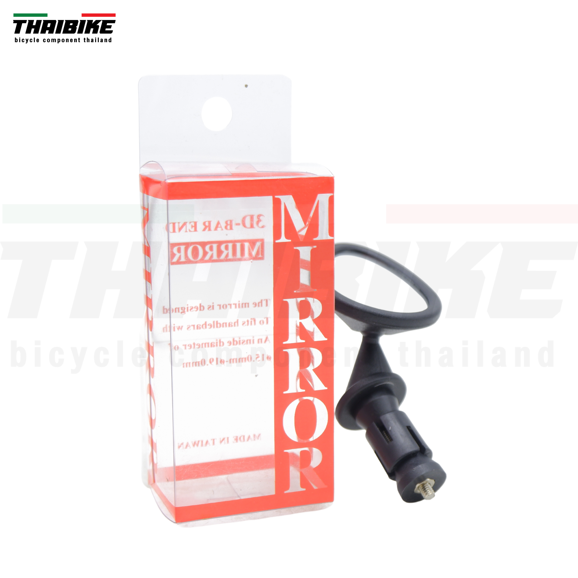กระจกติดจักรยานเสือหมอบ THAIBIKE 3D MIRROR จักรยาน กระจกปลายแฮนด์ ติดได้ทั้งซ้ายและขวา
