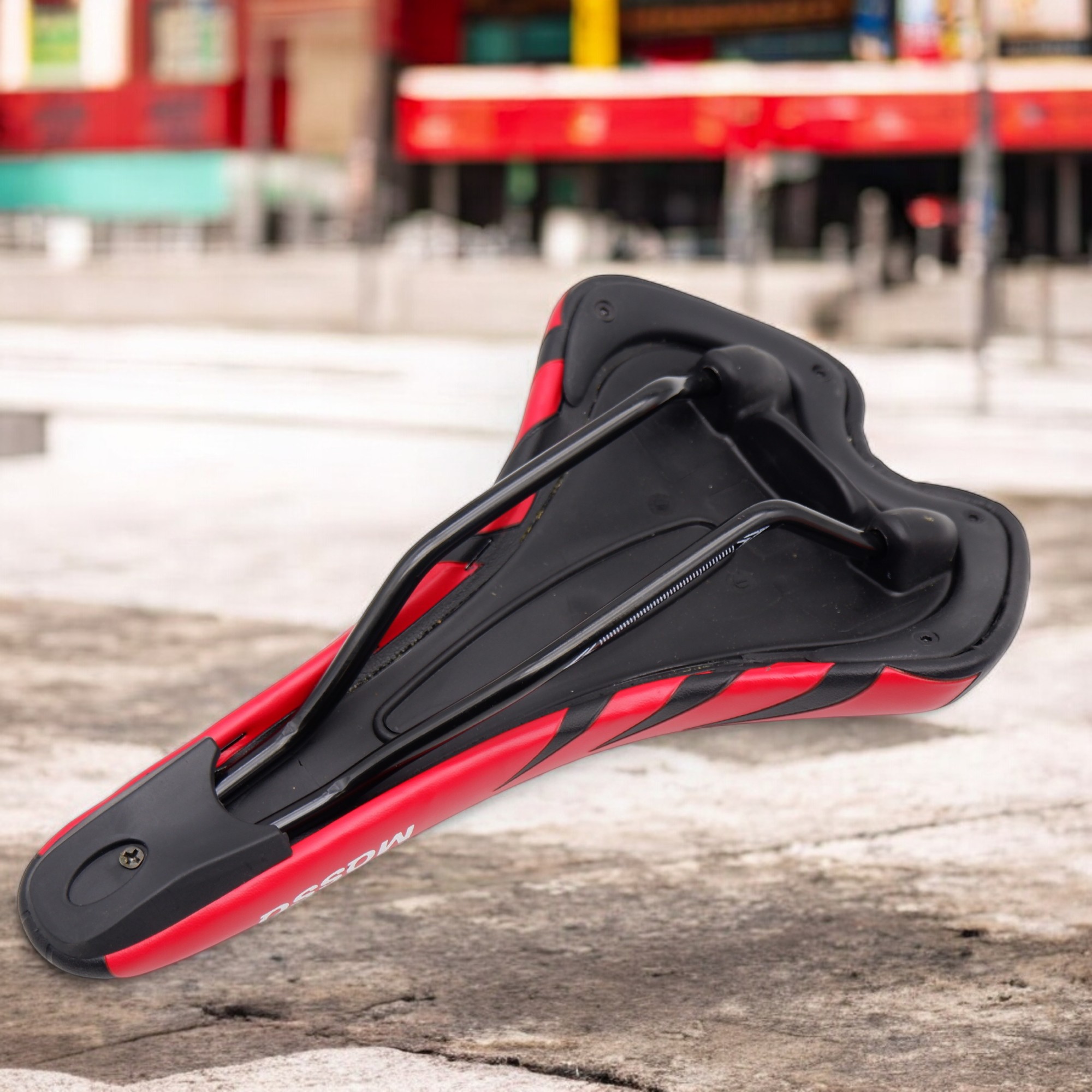 อาน MQSSQ สปอร์ต แคบโค้ง รองรับนั่งไกล สำหรับ Road/MTB ระบายอากาศ ดีไซน์ร่องกลาง