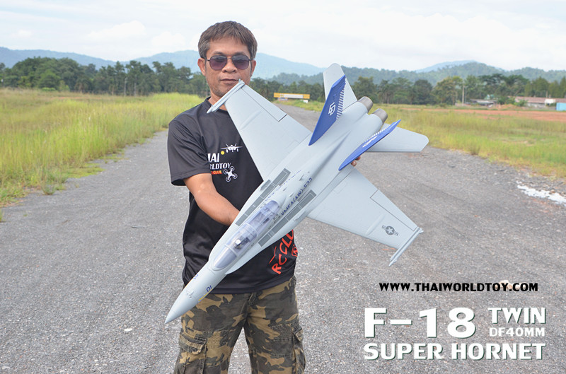 F-18A SUPER HORNET TWIN EDF40MM.RC JET ชุดPNP