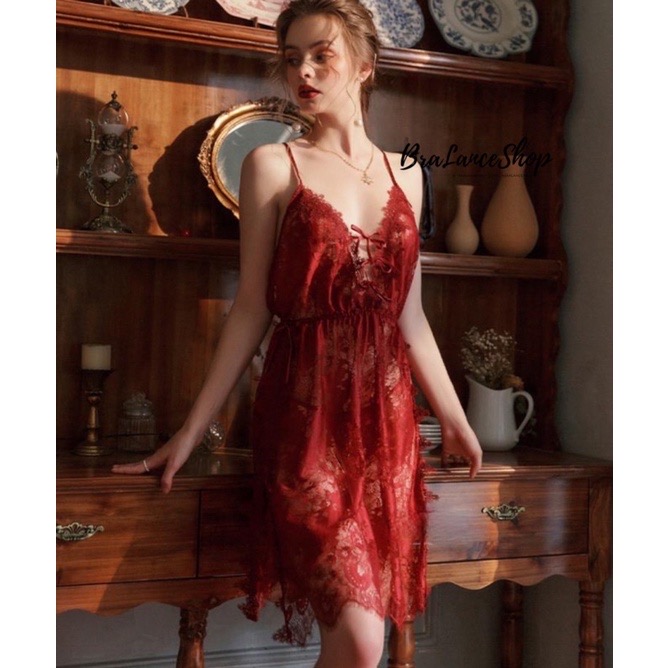 BLS✿311 ชุดนอนลูกไม้ซีทรู