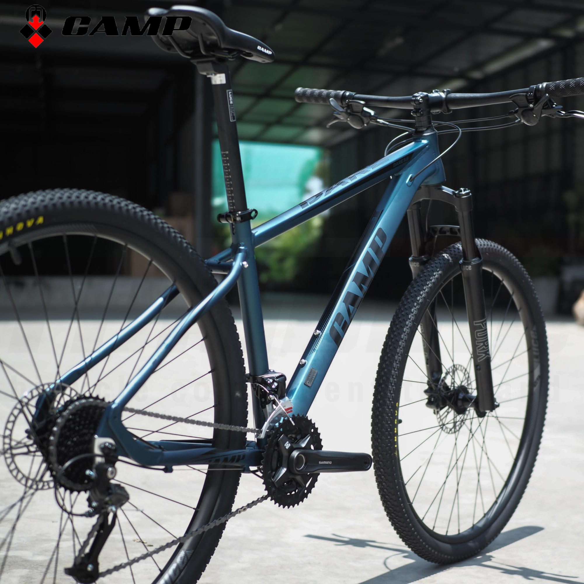 ล้อ 29 จักรยานเสือภูเขาเฟรม TOP อลูมิเนียมยี่ห้อ CAMP รุ่น DARE9.9 BOM เกียร์ SHIMANO ALTUS