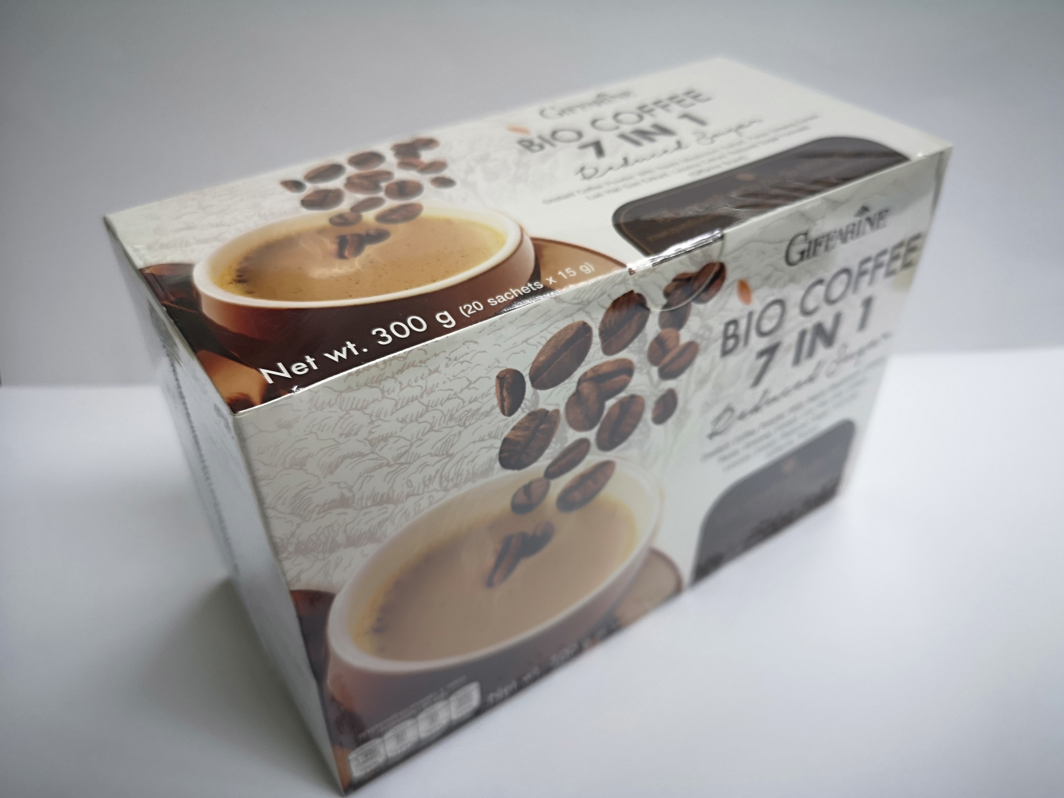 กาแฟไบโอคอฟฟี่ 7 in 1 สูตรน้ำตาลน้อย (กาแฟผสมเห็ดหลินจือสกัด,โสมสกัด,หล่อฮังก้วยสกัด,ชะเอมสกัด)