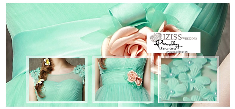 ฺBM0104 - พรีออเดอร์ ชุดเพื่อนเจ้าสาวราตรียาวสีเขียวมินท์