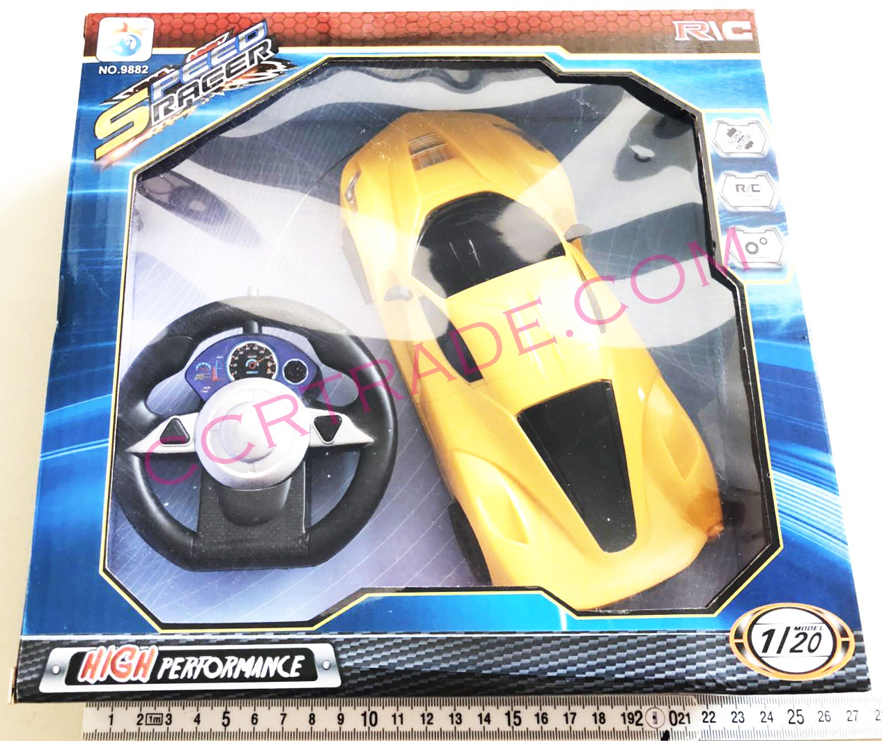 รถสปอร์ตบังคับพวงมาลัยไร้สายกล่อง 24 ซม.(1x3)