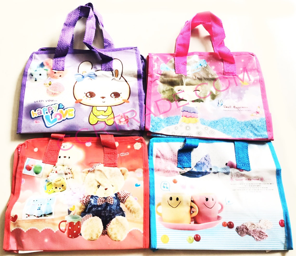 กระเป๋ากระสอบการ์ตูน (แนวนอน) 21x24 ซม.