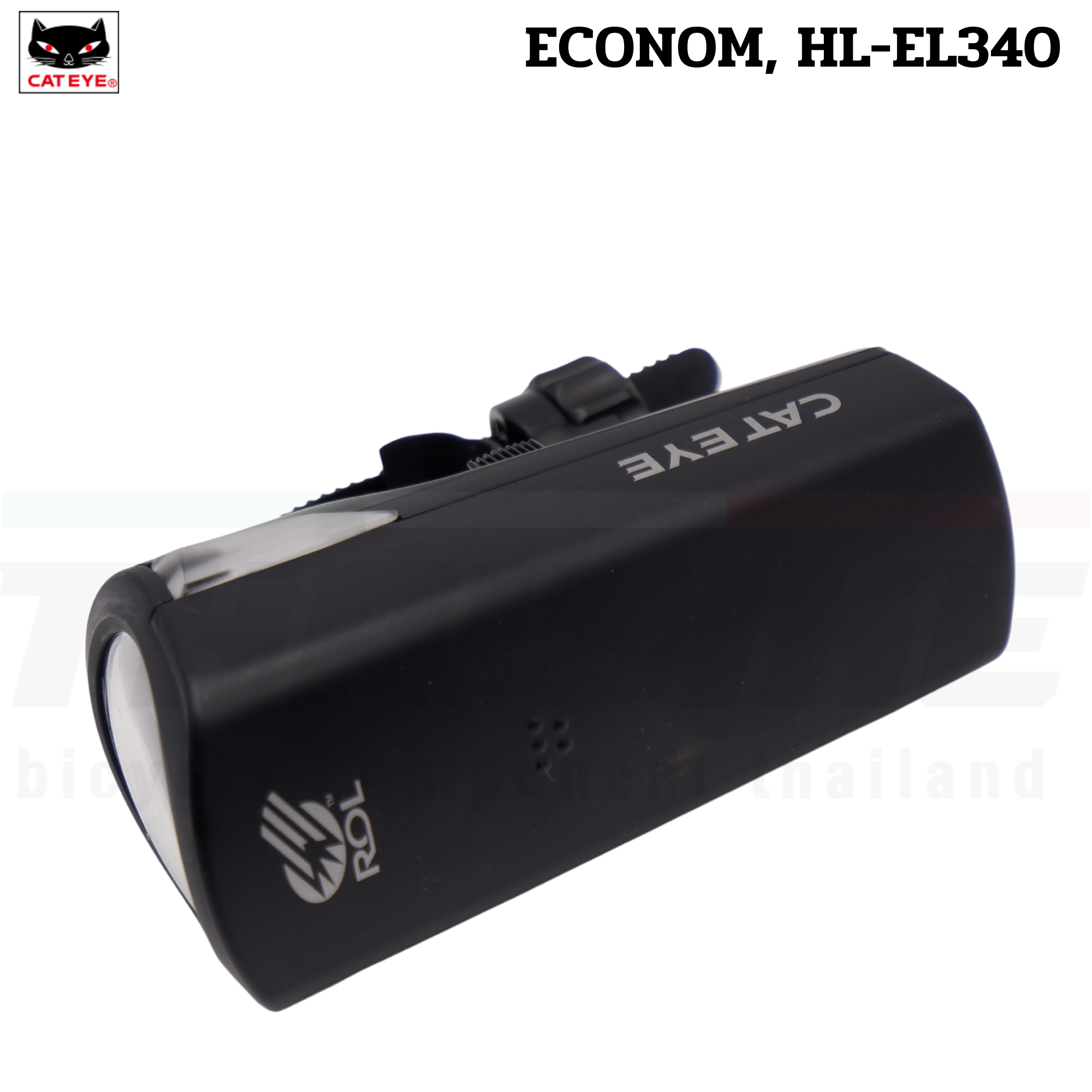 ไฟหน้าจักรยาน CATEYE ECONOM, HL-EL340 แบบใช้ถ่าน