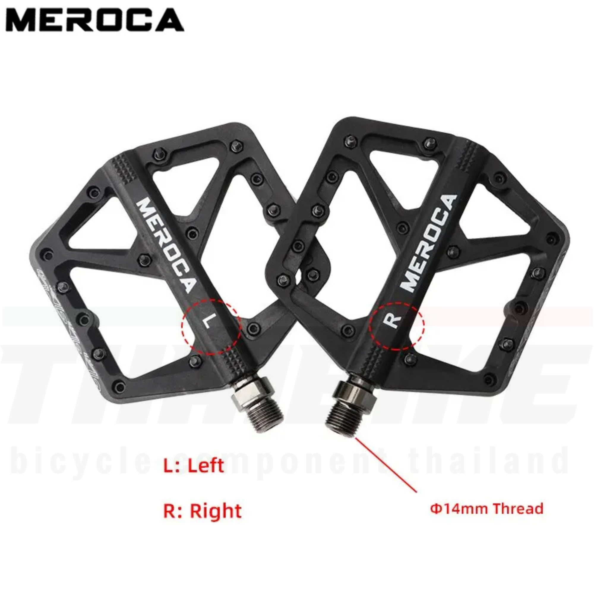 บันไดจักรยานเสือหมอบ เสือภูเขา MEROCA MTB Road Bicycle Ultra Light Pedal