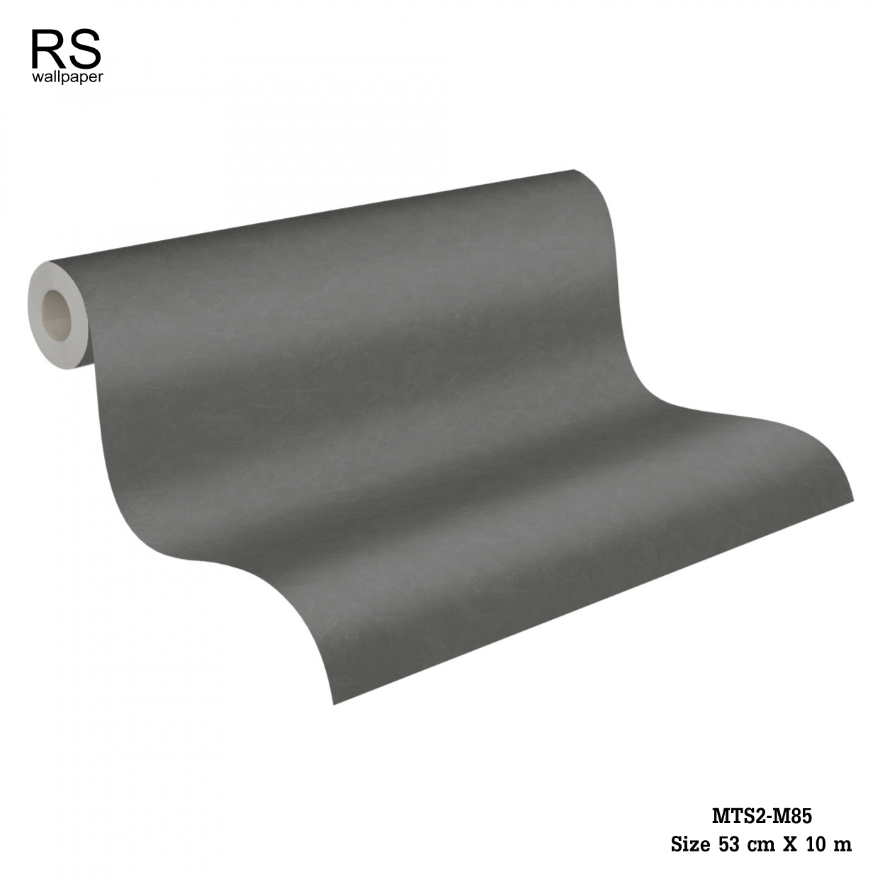 วอลเปเปอร์ ลายปูนเปลือยสีเทาเข้ม MTS2-M85