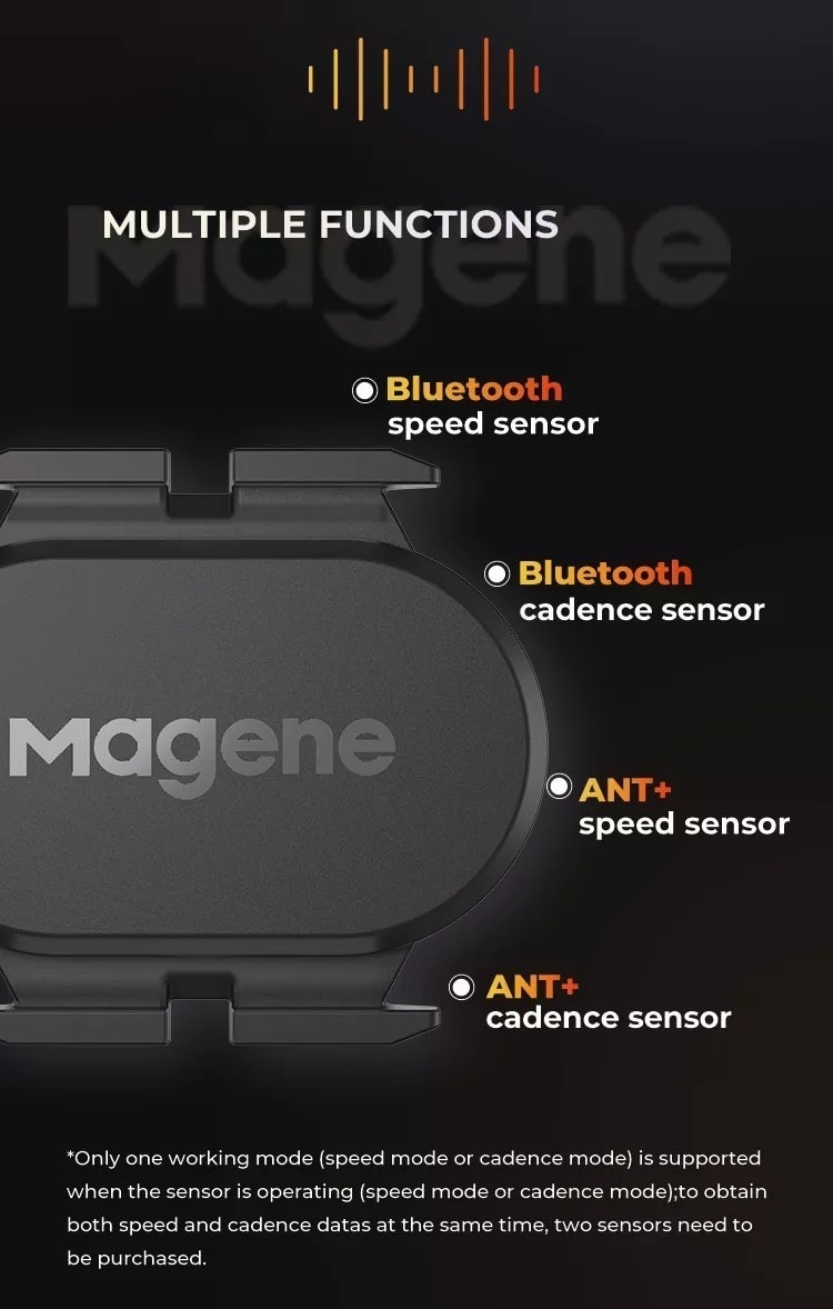 MAGENE : S314 เซนเซอร์วัดรอบขา/ความเร็ว(เลือกได้)