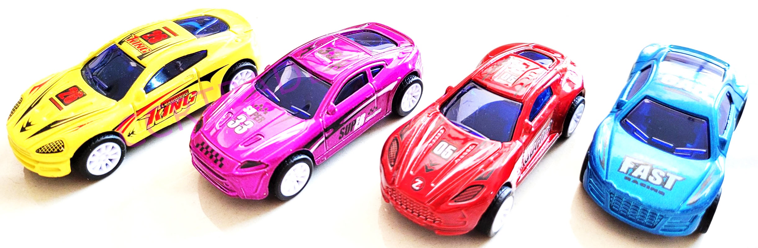 รถแข่งเหล็กสีสด มีลานถาด 30 ซม.