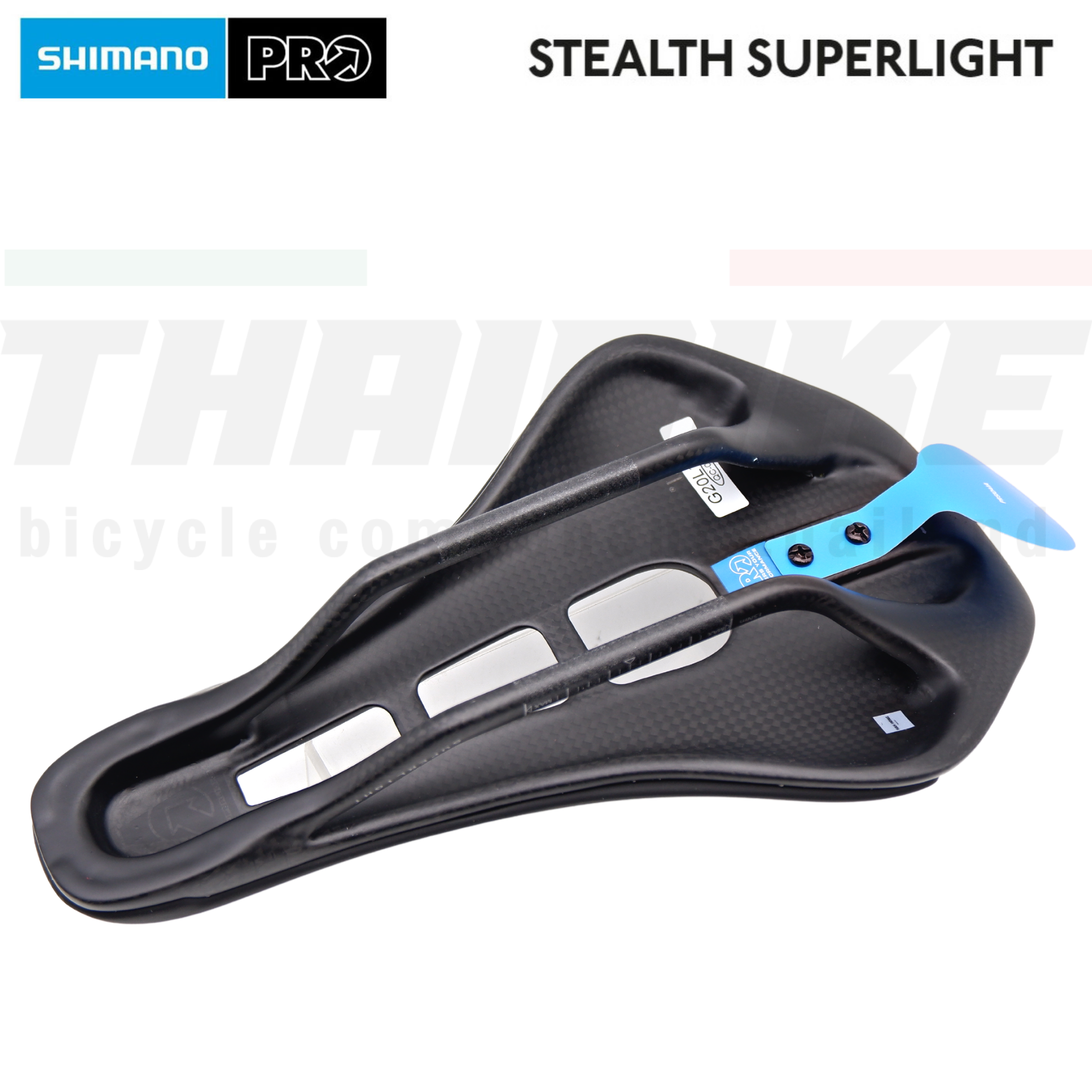 อานจักรยาน SHIMANO PRO STEALTH SUPERLIGHT สีดำ รางคาร์บอน