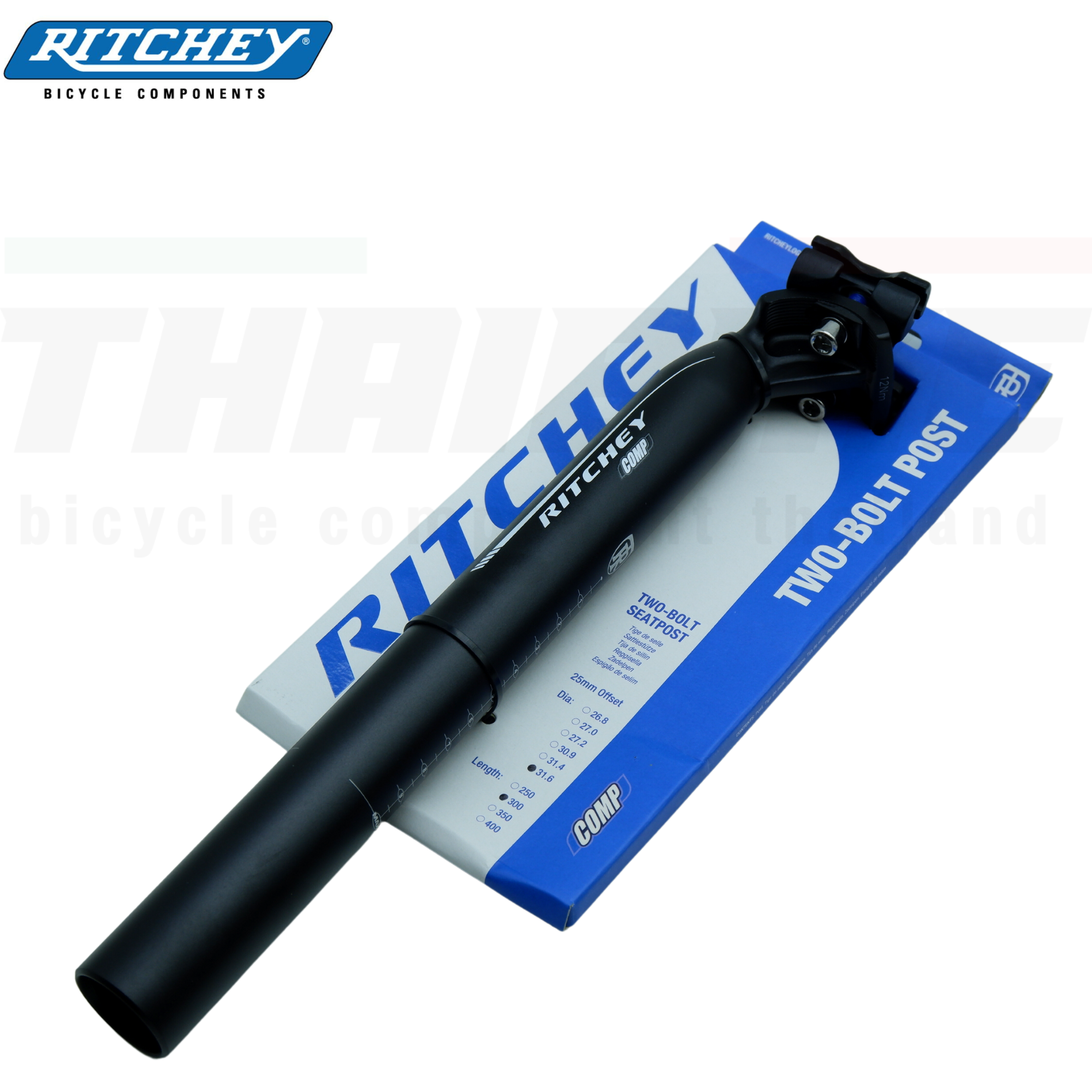 หลักอานจักรยาน 31.6 Ritchey Comp 2-Bolt Seatpost - BB Black