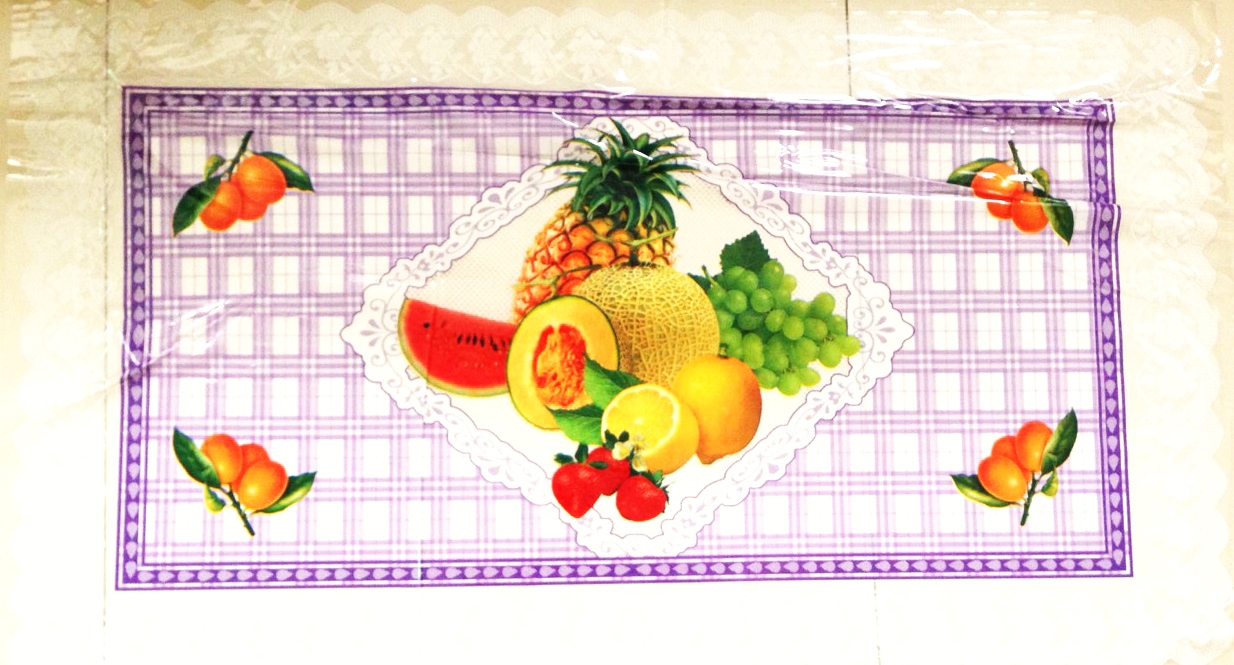 แผ่นปูโต๊ะสีใสคละลาย 60x90 cm.