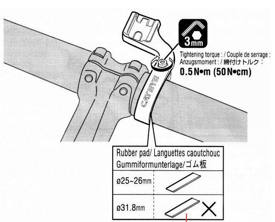 ฐานเสียบไมล์แคทอายบาร์ฟลาย CATEYE Bar Fly OF-100 ขาไมล์จักรยาน