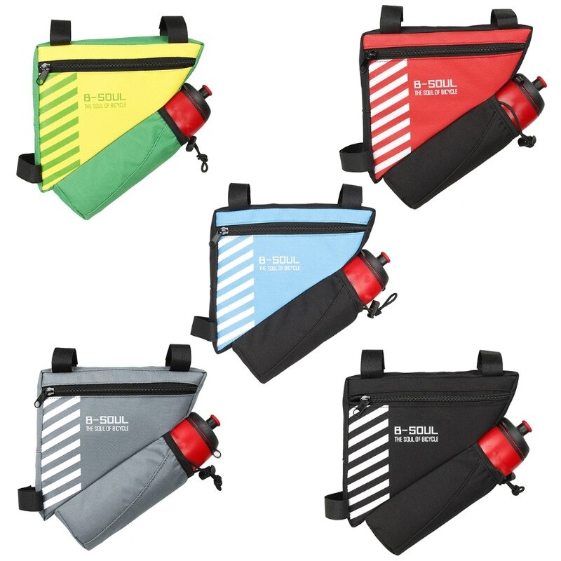 กระเป๋าใต้เฟรมใส่ขวดน้ำ B-SOUL Bicycle Triangle Bag Bike Cycling Water Tube Bottle Frame Front Bag