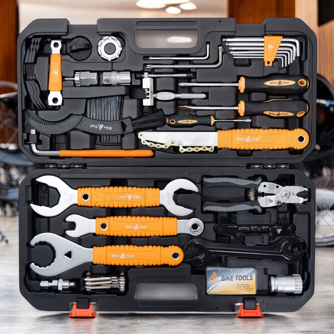 🧰 กล่องเครื่องมือซ่อมจักรยานแบบชุดใหญ่RC‑TBX02 |RepairToolBoxKits(31ชิ้น–งานไต้หวัน)