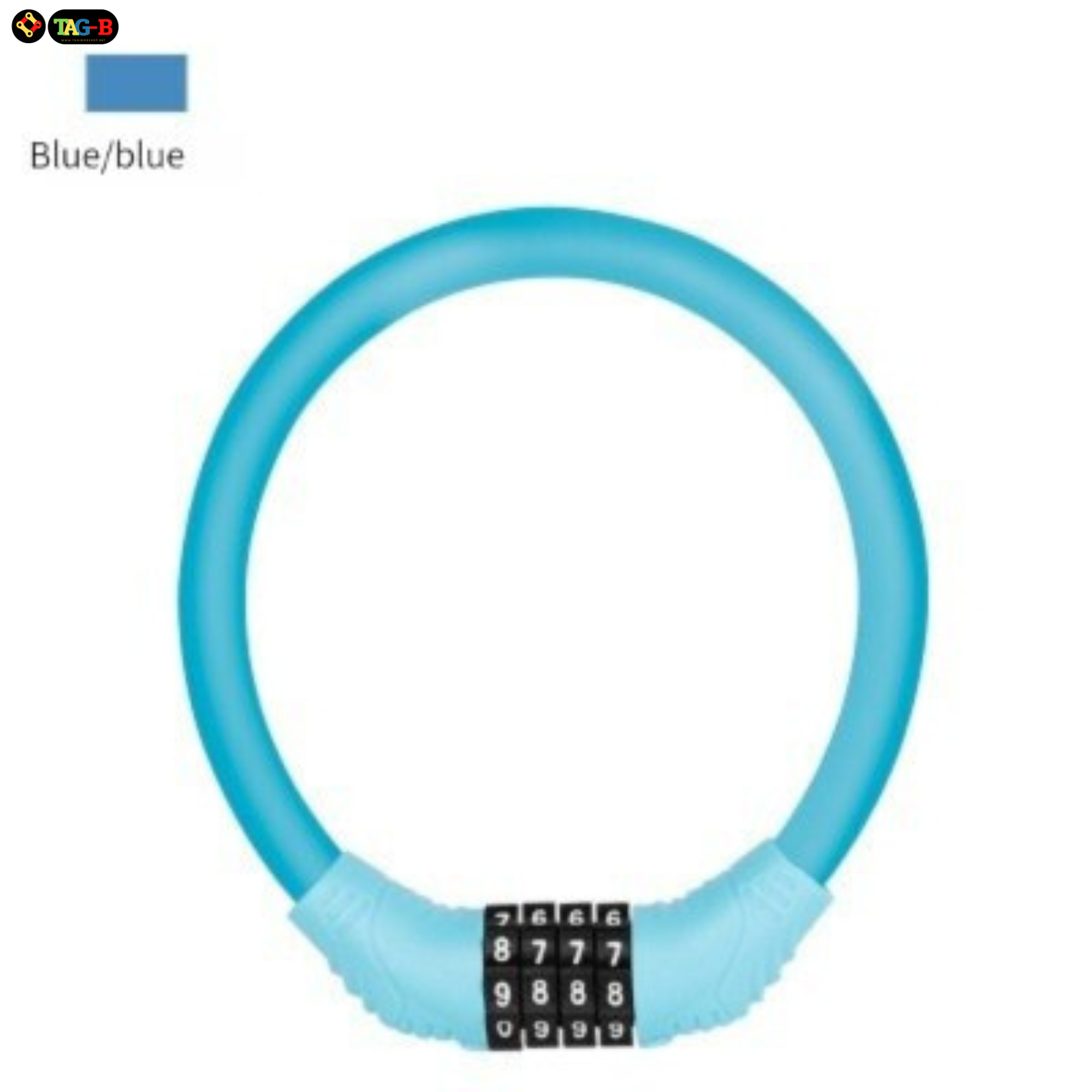 สายล็อคจักรยาน 4รหัส พกพาสะดวก Bicycle Locks 4 Digit Password