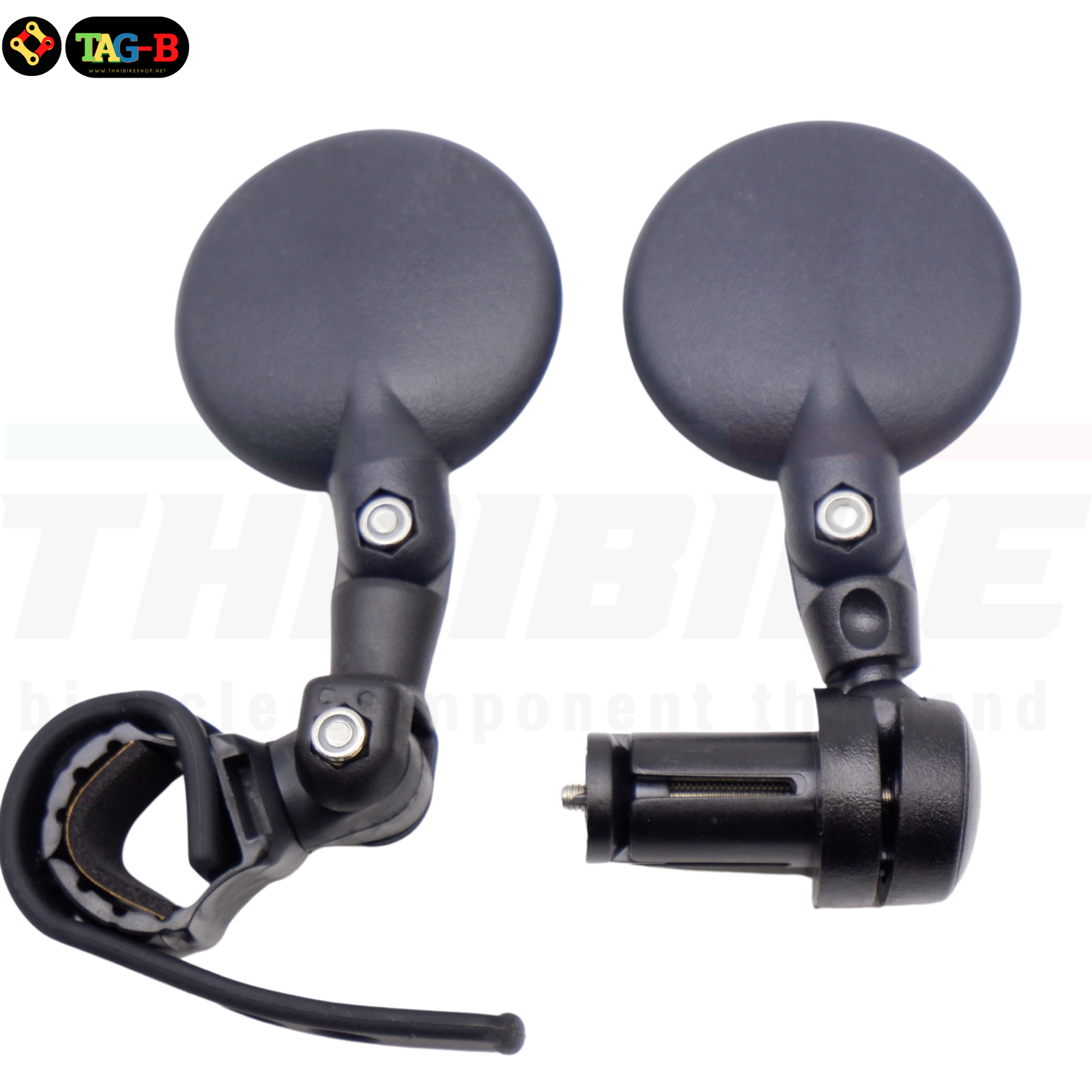 กระจกมองหลังจักรยาน ยี่ห้อ 3D-BIKE มีแบบเสียบ กับแบบปลดเร็ว ติดได้ทั้งซ้ายและขวา