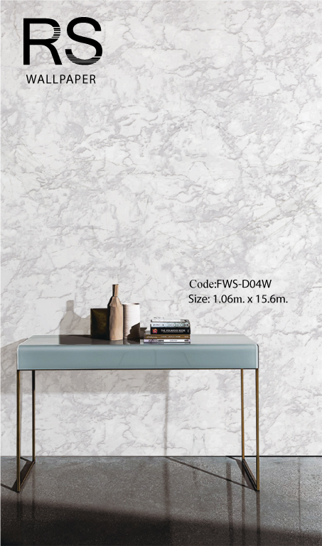 วอลเปเปอร์ลายหินอ่อนสีเทาเข้มพื้นเทา FWS-D04W