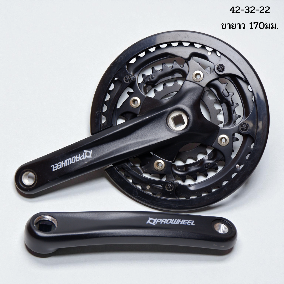 ชุดขาจานจักรยานเสือภูเขาพร้อมใบจาน PROWHEEL 48/38/28 42/34/24