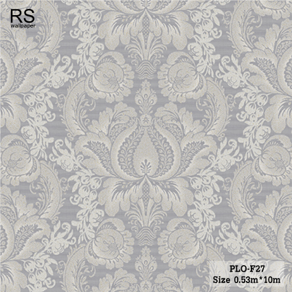 วอลเปเปอร์ ลายหลุยส์คลาสสิค สีเทา PLO-F27