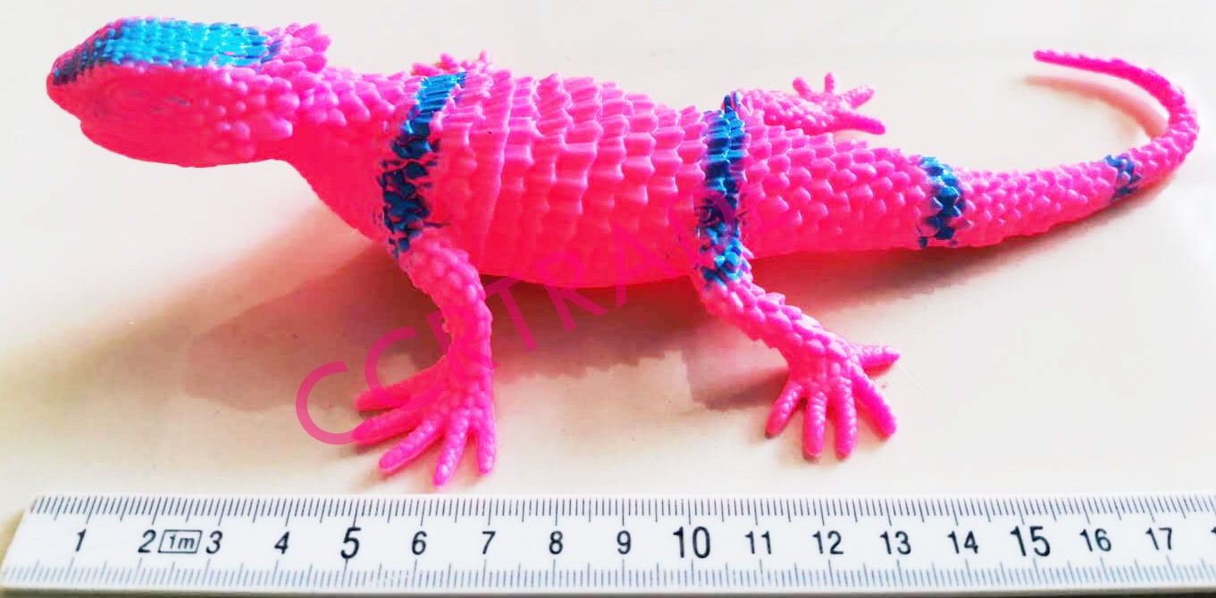 กิ้งก่าสีสด มีเสียงกล่อง 27.5 ซม.(งานห้าง)