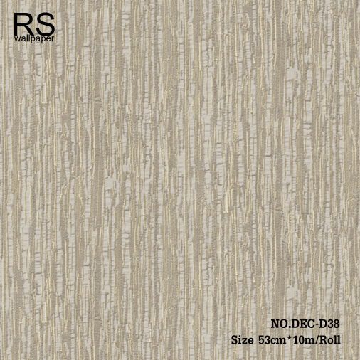 วอลเปเปอร์เทกเจอร์ผ้าไหมทอโทนสีทองอ่อน DEC-D38