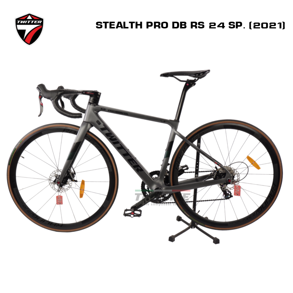 ดิสเบรค รถจักรยานเสือหมอบคาร์บอน 24 เกียร์ T.WITTER Stealth DB PRO RS 24