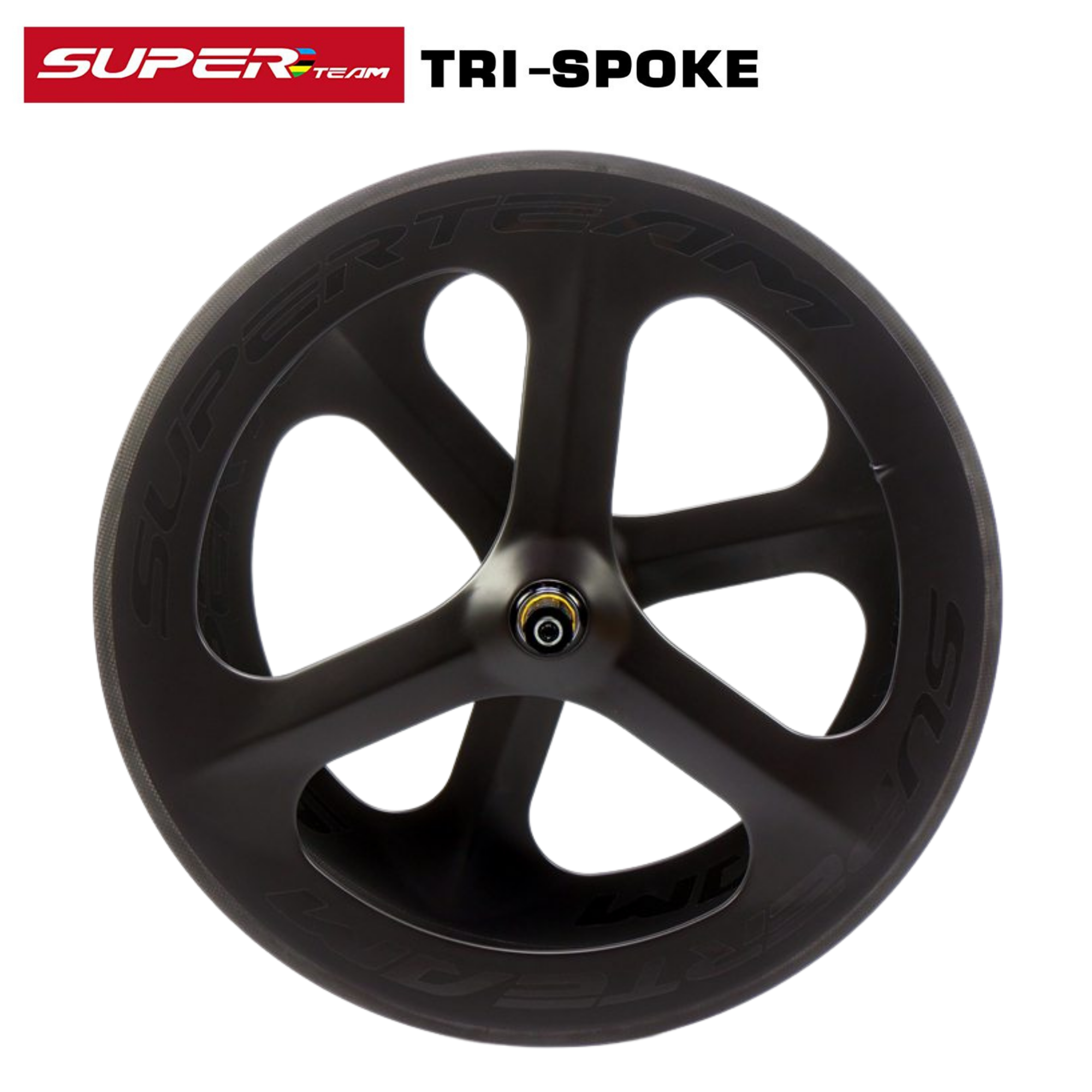 ล้อจักรยานคาร์บอน 3 ก้าน 700C SUPERTEAM TRI SPOKE สามก้าน ล้อคาร์บอน ประกันยาว
