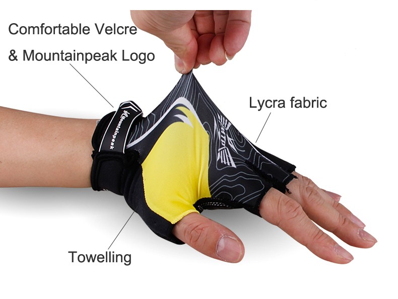ถุงมือปั่นจักรยานแบบเจลแท้ mountainpeak รุ่น Gloves 3D Gel Pad