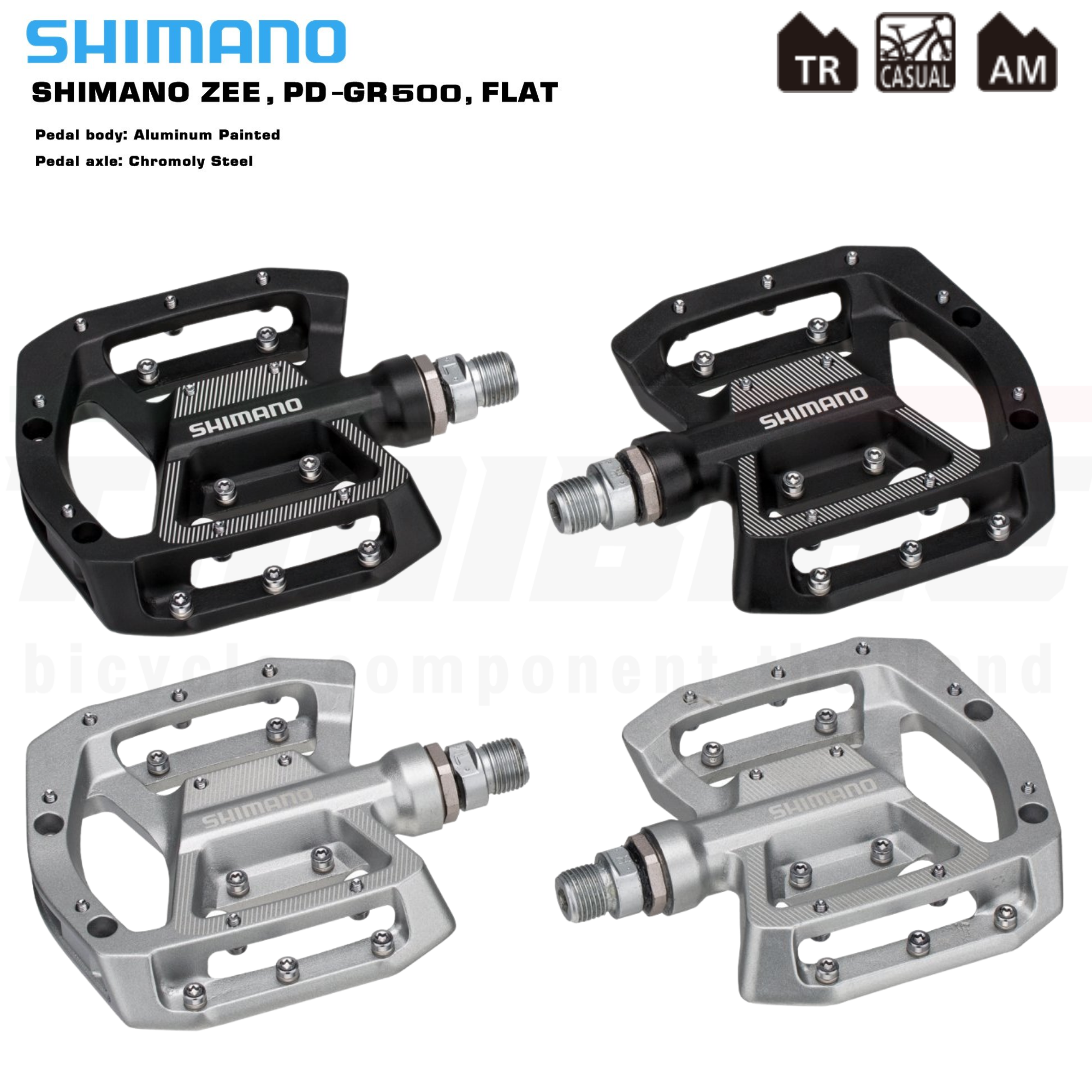บันใดจักรยานชิมาโน่ SHIMANO ZEE PD-GR500 FLAT ประกันไทย
