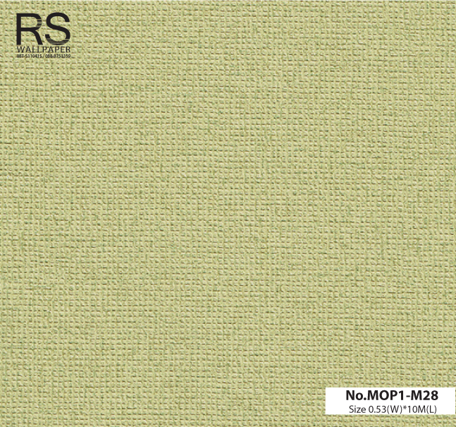วอลเปเปอร์สีเขียวเลมอน No.MOP1-M28