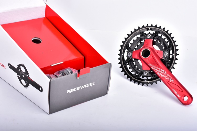 ชุดขาจาน RACEWORK พร้อมกะโหลก 24-32-42T ชุดจานจักรยานเสือภูเขา