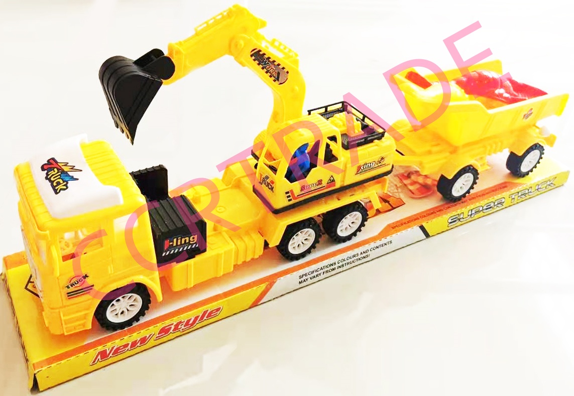 รถบรรทุกเล่นทราย มีลานฝาครอบจัมโบ้ 15.5x58 ซม.(1x3)