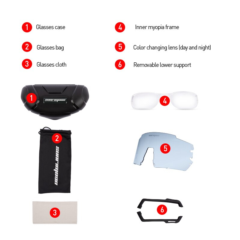 แว่นตาปั่นจักรยาน SUNRIMOON รุ่น JN002