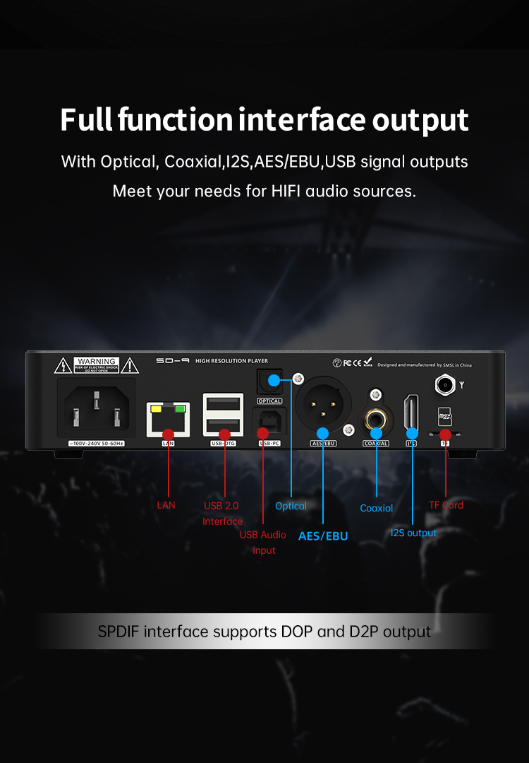 ขาย SMSL SD-9 DAP ตั้งโต๊ะระดับ Hi-Res รองรับ MQA ประกันศูนย์ไทย