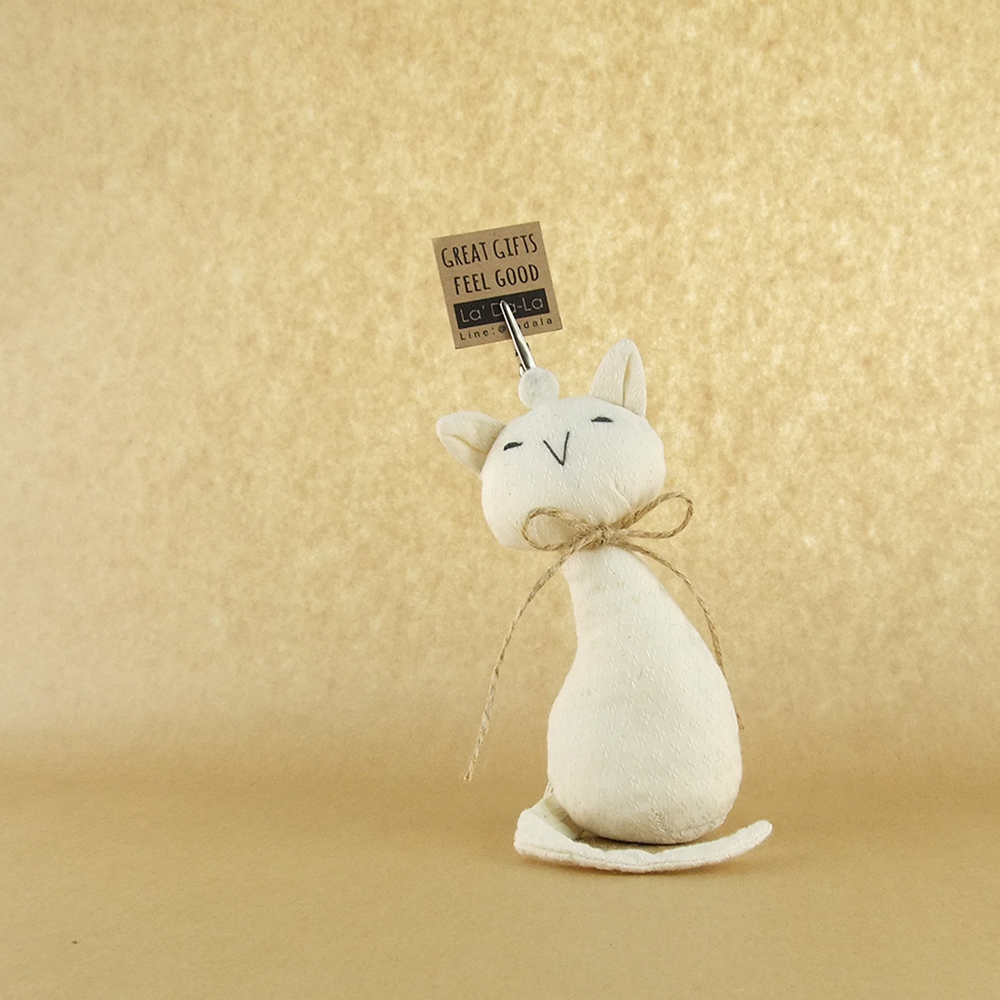 Love cats paperweight _white ตุ๊กตาที่ทับกระดาษ หนีบกระดาษ แมวคู่รัก สีขาว ของขวัญวันเกิด ของขวัญรับปริญญา