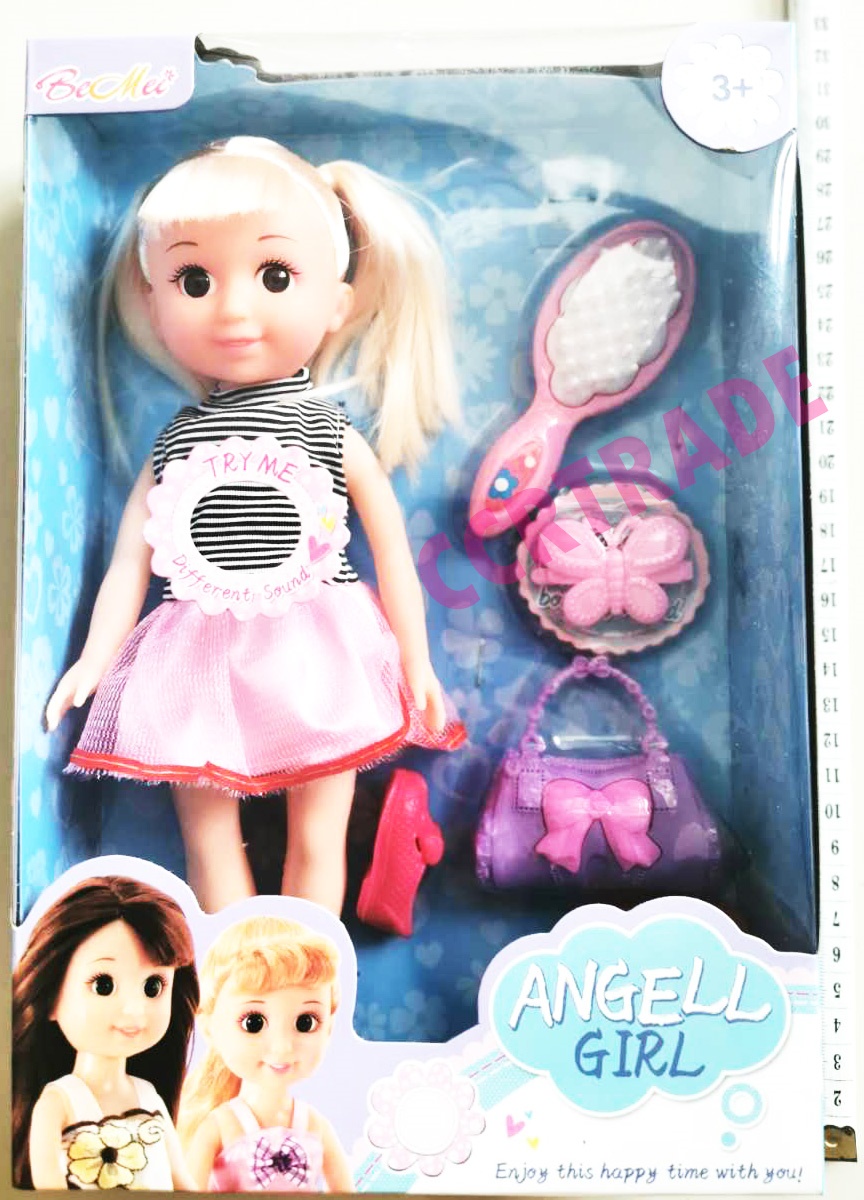 บาร์บี้แต่งตัว+อุปกรณ์ มีเสียงกล่อง 19x27.5 ซม.(1x3)